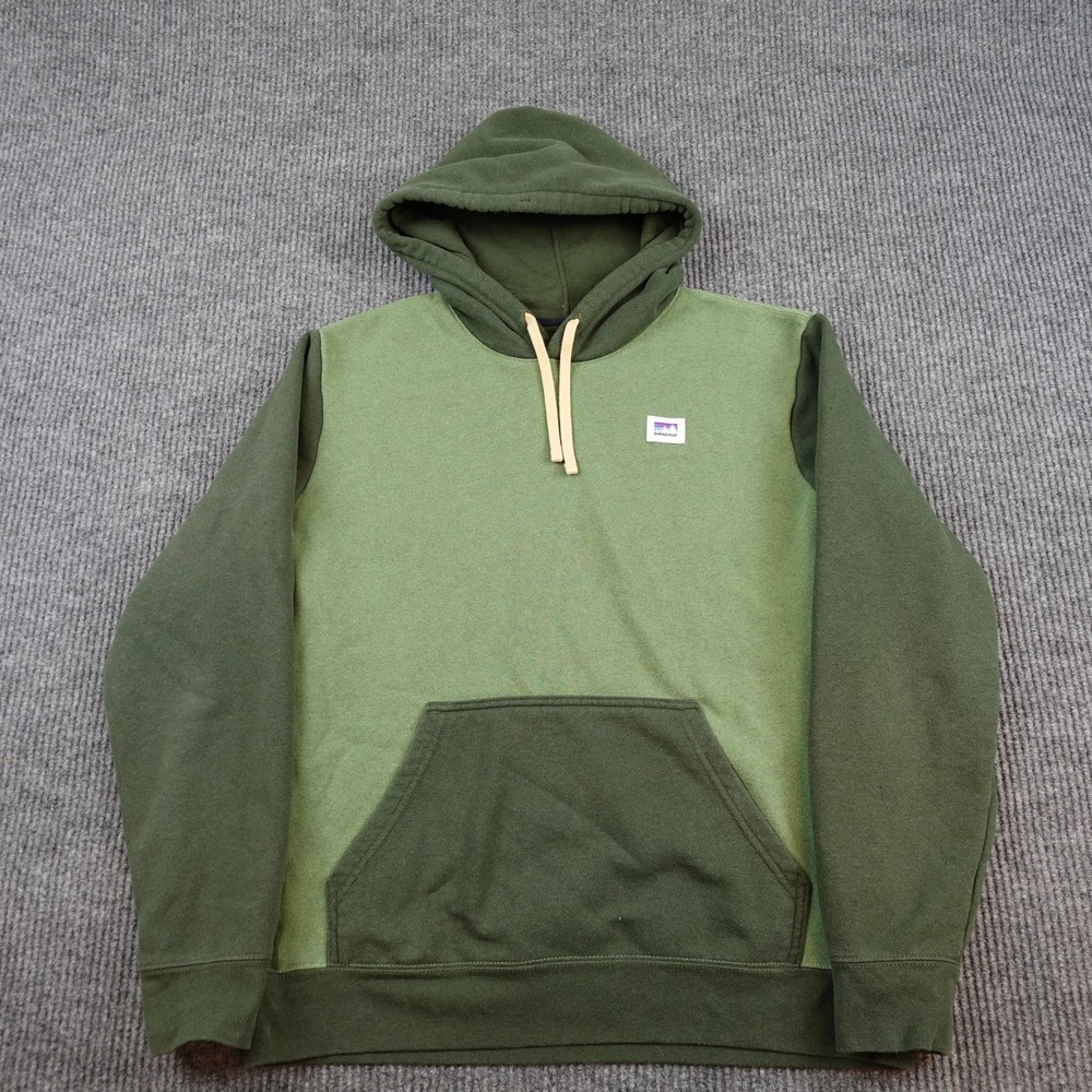 Patagonia Shop Sticker Uprisal Hoodie Mens Large Green Pullover 39696FA24